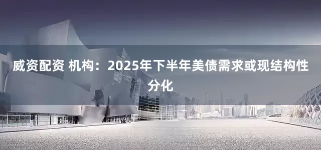 威资配资 机构：2025年下半年美债需求或现结构性分化